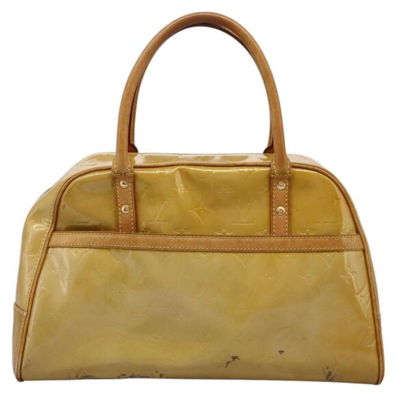 LOUIS VUITTON Monogram Vernis Tompkins Square Hand Bag Beige M91149 - Picture 2 of 13
